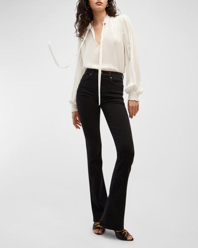 VERONICA BEARD JEANS BEVERLY HIGH-RISE SKINNY FLARE JEANS
