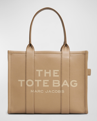 Marc Jacobs The Leather Large Tote Bag In Camel