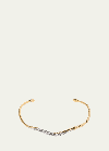 Alexis Bittar Solanales Crystal Skinny Collar Necklace In Gold