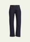 The Row Riaco Mid-rise Slim-leg Jeans In Indigo
