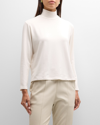 MAJESTIC FRENCH TERRY TURTLENECK TOP