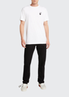 Off-white Men's Diag-pocket Slim-fit Jeans In Black/white