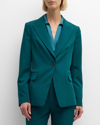 Kobi Halperin Jordi Single-button Twill Jacket In Sea Moss