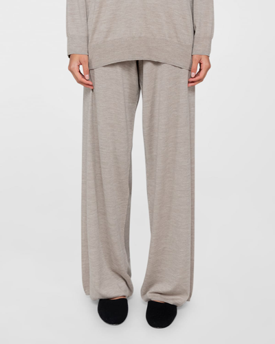 Leset James Wool Pocket Trousers In Sand