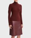 Vince Slim Wool-cashmere Turtleneck Sweater In Cinnamon Stick