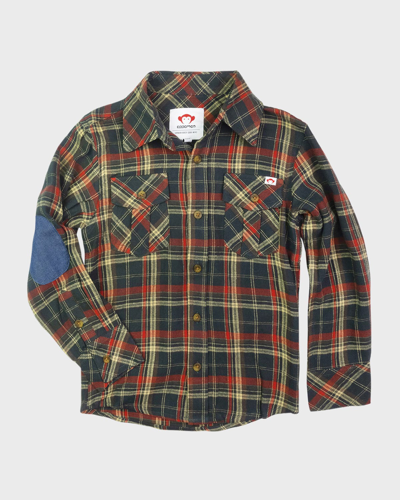 Appaman Boys' Flannel Shirt - Little Kid, Big Kid In Eden/tigerlily Plaid