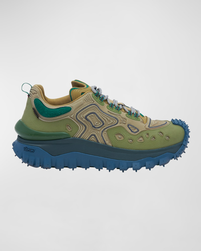 Moncler X Salehe Bembury Men's Trailgrip Sneakers In Green