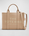 Marc Jacobs The Leather Medium Tote Bag In Camel