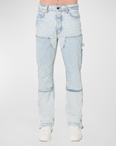 Amiri Carpenter Straight Jean In Bleached Indigo