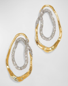 Alexis Bittar Solanales Crystal Double Loop Earrings In Gold