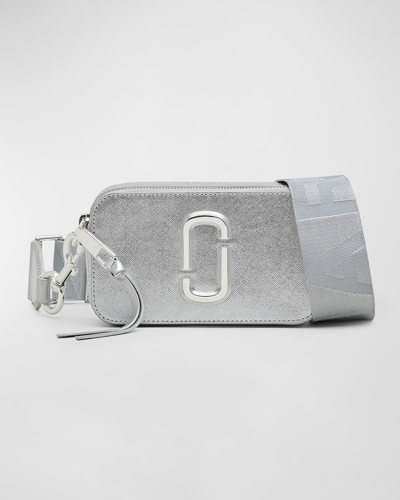Marc Jacobs The Metallic Snapshot Dtm In Silver