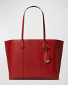 TORY BURCH PERRY LEATHER SHOPPER TOTE BAG