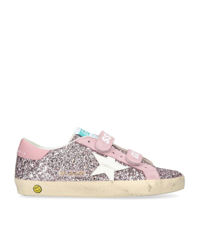 Golden Goose Kids' Old School Trainers In Pink