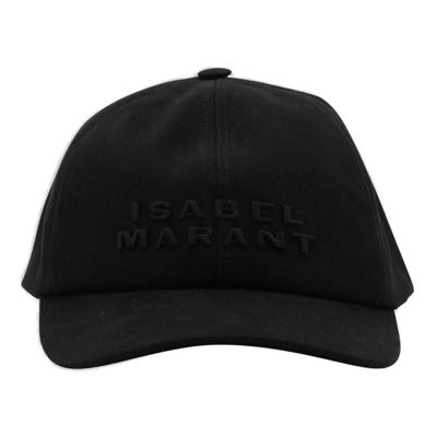 Isabel Marant Logo Embroidered Baseball Cap In Black