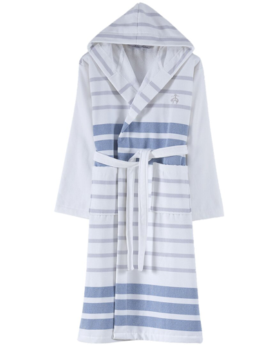 Brooks Brothers Turkish Pesthemal 3pc Towel Set & Bathrobe In White