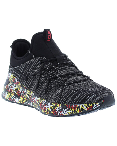 French Connection Graffiti Sneaker In Black