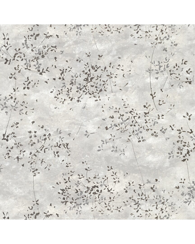 Brewster Arian Silver Inkburst Wallpaper