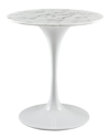 Modway Lippa 28in Round Artificial Marble Dining Table