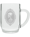 SUSQUEHANNA SUSQUEHANNA GLASS COMPANY SKULL CAMEO 20OZ ALL-PURPOSE MUG