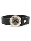 VERSACE JEANS COUTURE LEATHER BELT WITH LOGO
