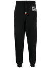 Peuterey Logo Cotton Sweatpants In Black