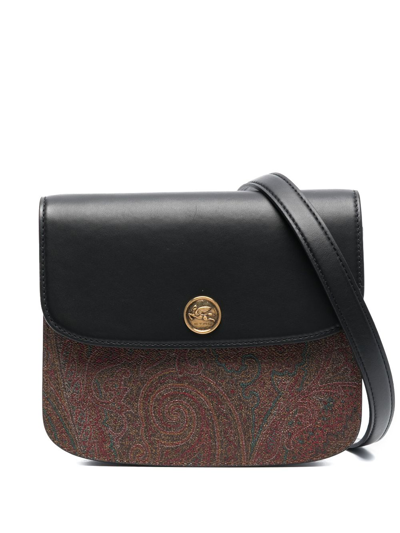 Etro Essential Large Crossbody Bag In Black