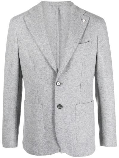 Luigi Bianchi Single-breasted Jacket In Grey
