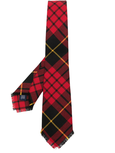 Polo Ralph Lauren Tartan Check-print Tie In Red