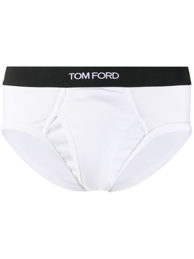 Tom Ford Cotton Briefs In White