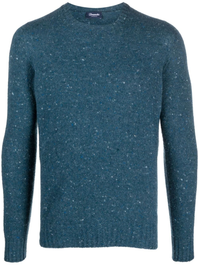Drumohr Sweater With Logo In Blue