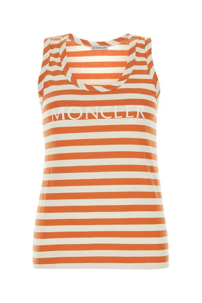 Moncler T-shirt In Stripped
