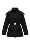 BURBERRY BURBERRY BELTED WAIST HOODED PADDED JACKET