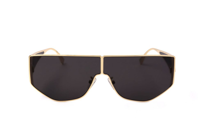 Fendi Eyewear Shield Frame Sunglasses In Gold