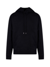 COURRÈGES COURRÈGES EMBROIDERED LOGO DRAWSTRING HOODIE