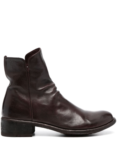Officine Creative Lison 056 35mm Leather Boots In Brown