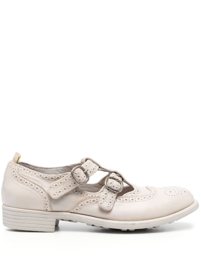 Officine Creative Calixte 056 Leather Oxfords In Neutrals