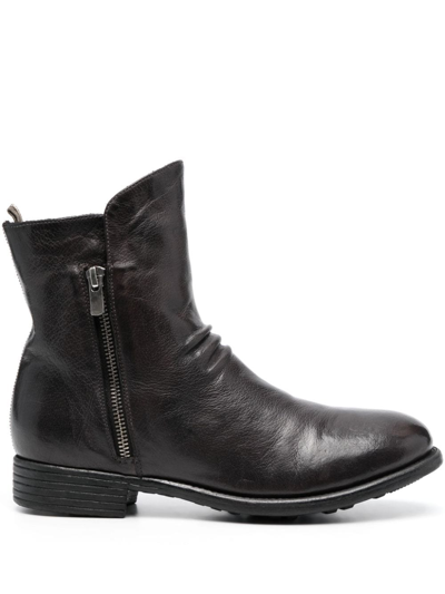 Officine Creative Calixte 058 Leather Boots In Black