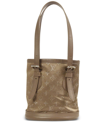 Pre-owned Louis Vuitton 2001  Little Bucket Bag In 褐色