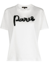 Maje Tamina Paris Tee In Blanc