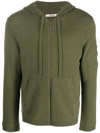 ZADIG & VOLTAIRE ZIP-UP KNITTED CASHMERE HOODIE