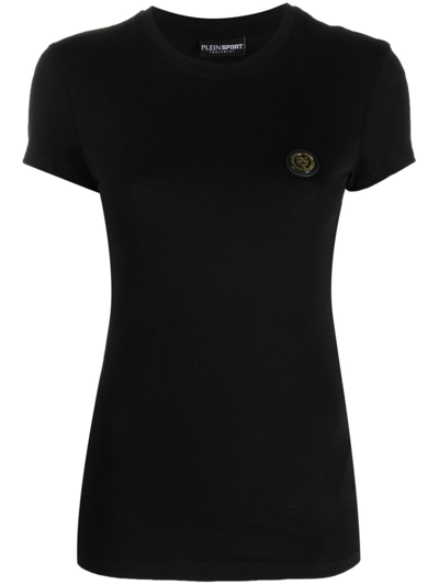 Plein Sport T-shirt Round Neck Ss In Black