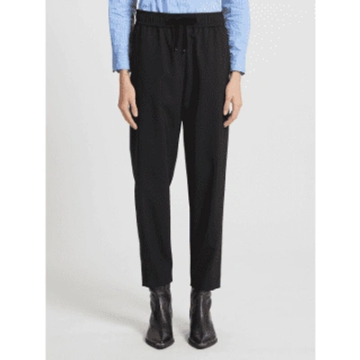 Marella Enfasi Tie Waist Relax Fit Trousers Size: 12, Col: Black