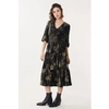 RENE' DERHY DERHY ACELIA CRUSHED VELVET DRESS
