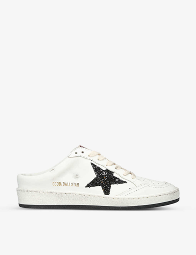 Golden Goose Ballstar 10283 Logo-print Faux-leather Low-top Slip-on Trainers In White