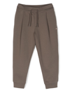 EMPORIO ARMANI PLEAT-DETAIL JERSEY TRACK PANTS