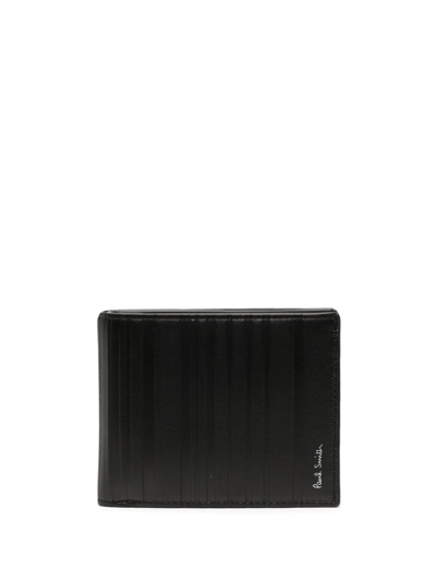 Paul Smith Bi-fold Leather Wallet In Blue