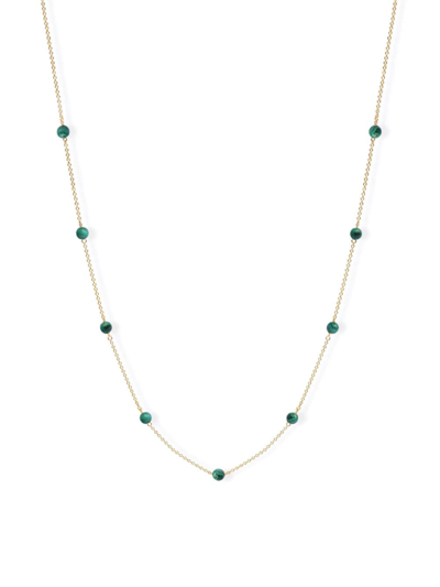 The Alkemistry Womens Yellow Gold Matcha 18ct Yellow-gold And Malachite Necklace