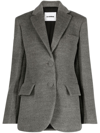 JIL SANDER SINGLE-BREASTED WOOL BLAZER