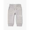 GIVENCHY GIVENCHY GREY MARL DRAWSTRING-WAIST BRAND-PRINT COTTON-BLEND JOGGING BOTTOMS 6 MONTHS-2 YEARS