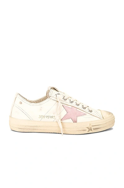 Golden Goose V-star 2 Sneaker In Beige & Antique Pink